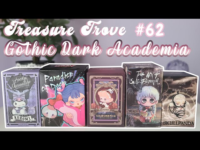 Treasure Trove #62 Dark Academia & Goth Blind Box Unboxing ( Popmart, Heyone, Miniso, Lucky Emma +)