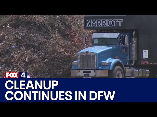Cities across Dallas County continues cleaning up debris 1 month after windstorm