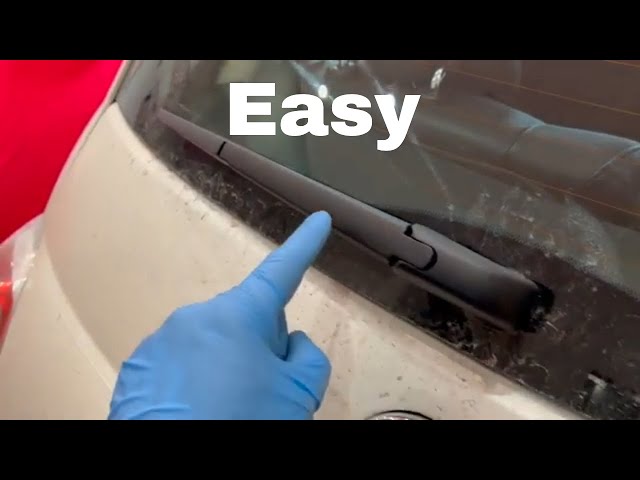 How To Replace The Wiper Blades And Arms On A Fiat 500 - front and back