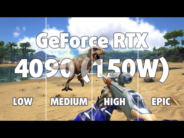 🎮 NVIDIA GeForce RTX 4090 [Laptop, 150W] - ARK: Survival Evolved gameplay benchmarks (1080p)