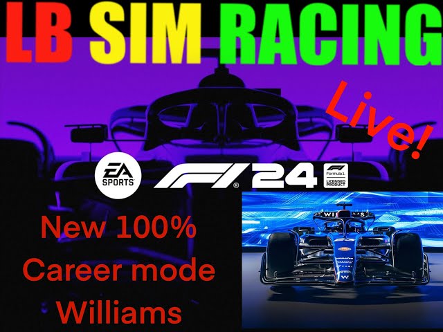 F1 24 100% career mode Williams Barcelona #simracing #f124 #thrustmastert818 #barcelona
