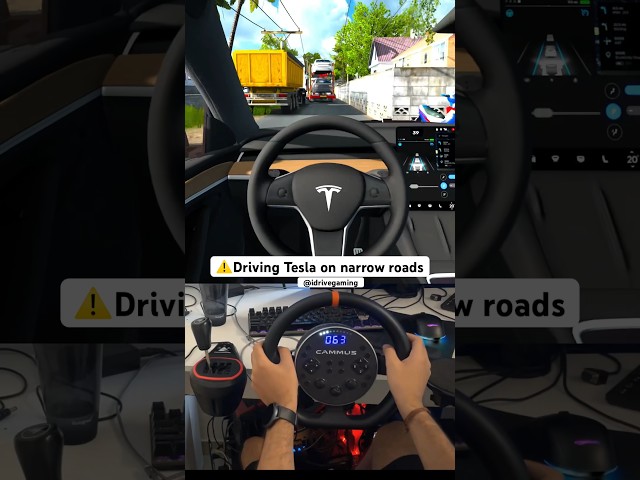 Tesla Car Gameplay - Euro Truck Simulator 2 #shorts
