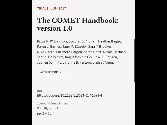 The COMET Handbook: version 1.0 | RTCL.TV