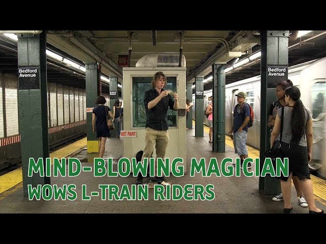 Mind-Blowing Blind Magician Wows L Train Riders
