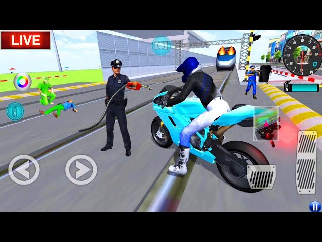 🔴[LIVE] ✅3D Driving Class Simulator  Bullet Train Vs Motorbike  Bike Driving Game - Android Gameplay
