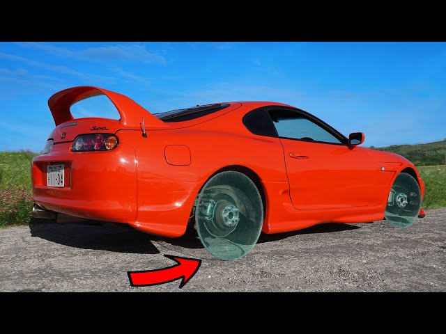 We made TRANSPARENT WHEELS for our CAR!