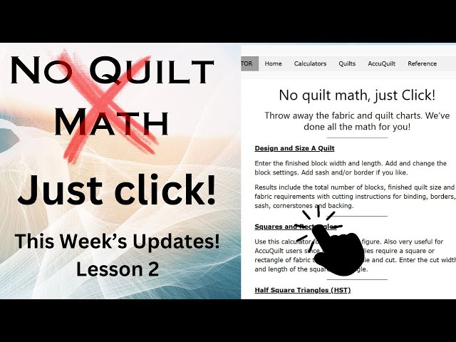 The Quilt Calculators Updated Apps | AccuQuilt and Rotary Cutting