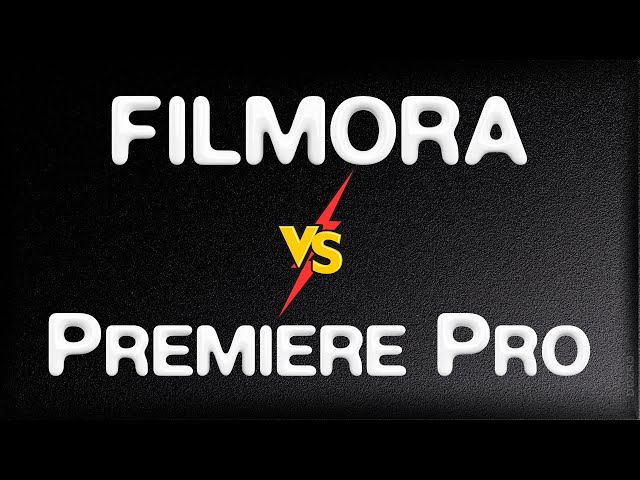 Filmora vs Premiere Pro Features Comparison in 2024