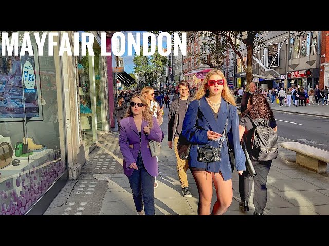 Mayfair London Walking Tour Lifestyles of the Rich and Famous London Autumn Walk 4k_travel silently