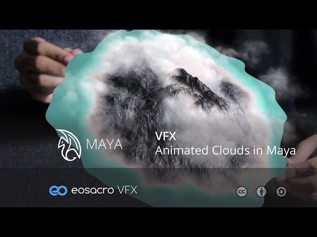 Animated Clouds in Maya - VFX Series Tutorial Video