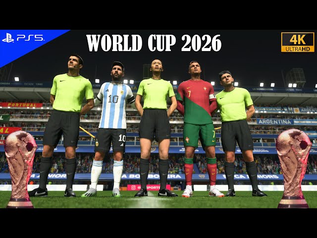FC 24, WORLD CUP 2026 FINAL, ARGENTINA vs PORTUGAL, ps5, 4k