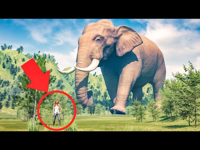 Mountain Sized Elephant Saves Woman - CGI Animated