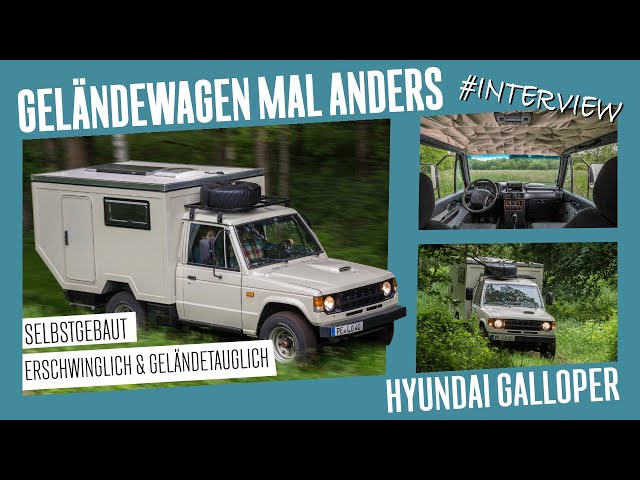 🇩🇪🇺🇸💬 Hyundai Galloper mit Wohnkabine | ungewöhnlich, erschwinglich & geländetauglich (w/ Eng Subs)