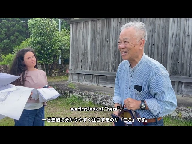 June 2024 Irokawa trip:  Architect Morioka-sensei's talk @Ryogonji / 2024年6月 色川視察: 建築士 森岡先生との会話