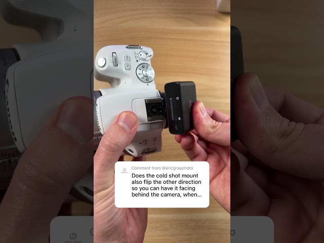 Can You Flip Around the DJI Mic Cold Shoe Adapter?