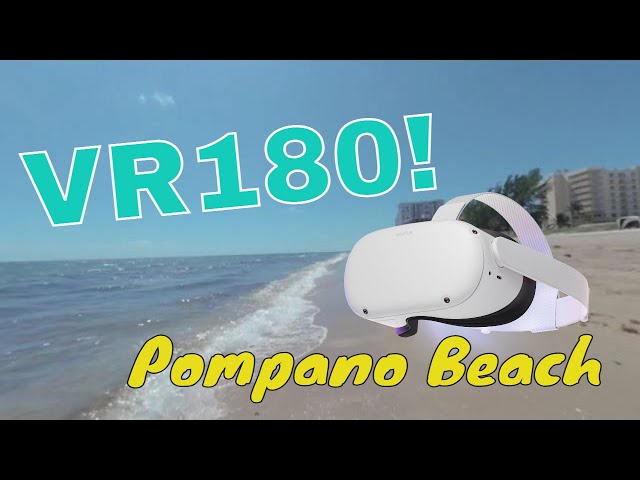Pompano Beach Walk #VR180 for YouTubeVR in Oculus with VuzeXr
