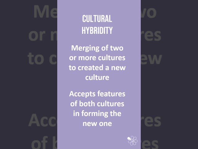 Cultural Hybridity | 60 Second Sociology (Culture and Identity)