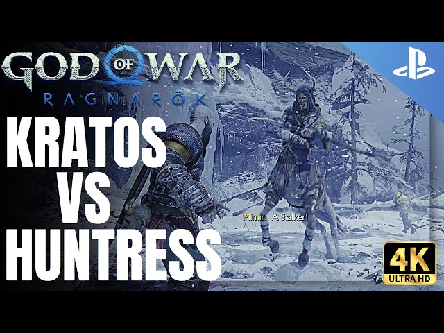 God of War Ragnarök Kratos vs The Huntress (Centaur Boss) PS5 4K