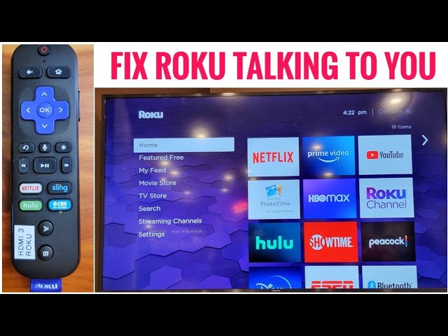 FIX Roku Speaking or Talking Every time You Use Remote Control HOW TO  Turn ON / OFF Accessibility