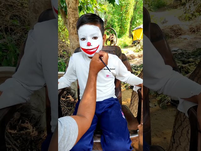 Joker painting on face | 🙀 art | Halloween face art | Happy halloween