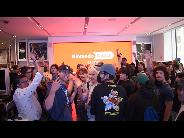 Nintendo Direct 6.21.2023 Live Reactions at Nintendo NY