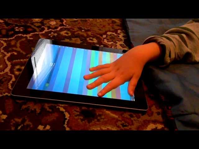 Playing ThumbJam on the iPad: iPad Apps for Blind Kids