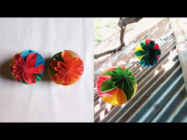 Paper Flowers ball making // Paper Flowers / Paper Crafts