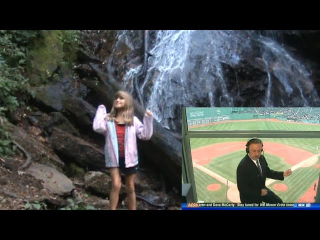 Cassie at Rufus Morgan Falls--Jerry Remy Style