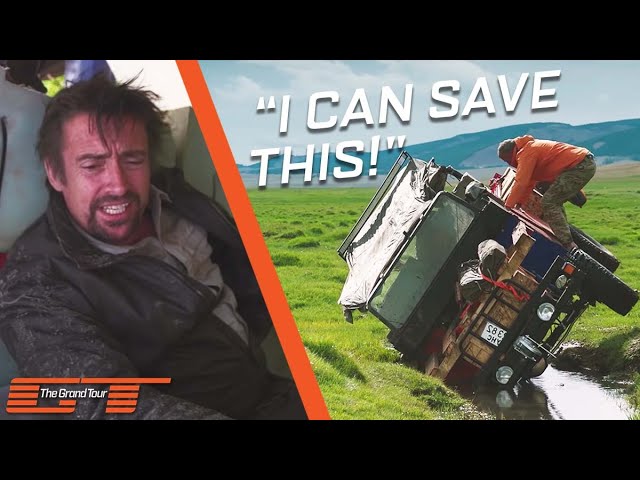 Richard Hammond Rolls The Car Into A Ditch | Exclusive: Mongolia Special | The Grand Tour