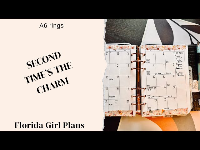 Plan with me / A6 rings/ Moterm Luxe/ planner update