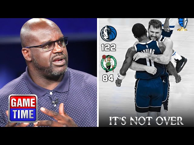 NBA Gametime reacts to Dallas Mavericks destroy Celtics 122-84 in Game 4; Luka 29 Pts; Tatum 15 Pts