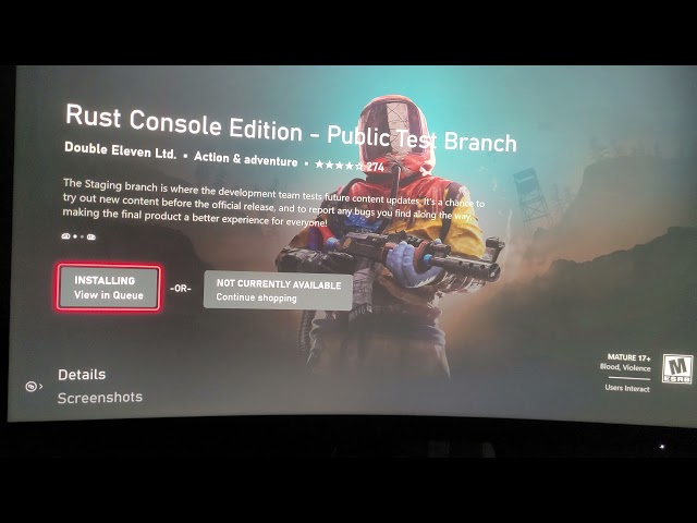 HOW TO INSTALL Rust Console Edition - Public Test Branch for XBOX ONE