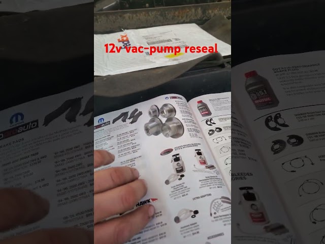 today's 1st project. resealing 1995 12v cummins vacuum pump. kit from Genos garage #automobile #diy