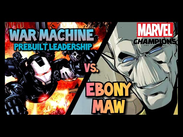 Marvel Champions LCG Deck Testing War Machine Vs. Ebony Maw (First Play)