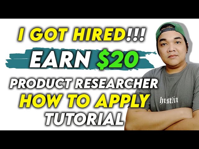 ONLINE JOBS I Got Hired Segment Video Product Researcher Philippines  #1