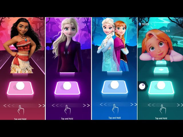 How Far I'll Go - Elsa Let It Go - Into The Unknown - Baby Tangled | Disney Princesses Songs Games