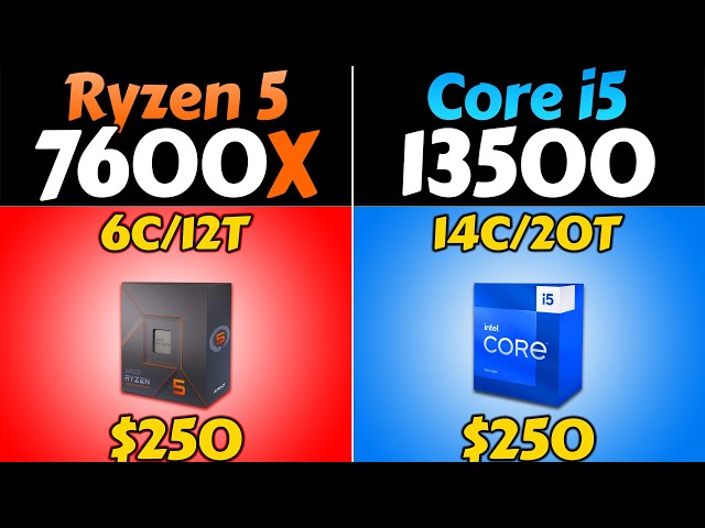 R5 7600X vs i5-13500 (DDR4 vs DDR5) - Which CPU is Better Value for Money?