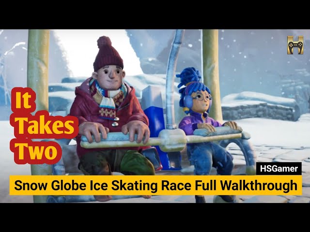 It Takes Two - Snow Globe Ice Skating Race Full Walkthrough | HSGamer