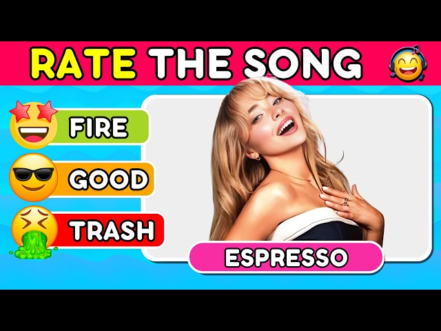 RATE THE SONG 🎵 2024 Top Songs Tier List | Music Quiz #8