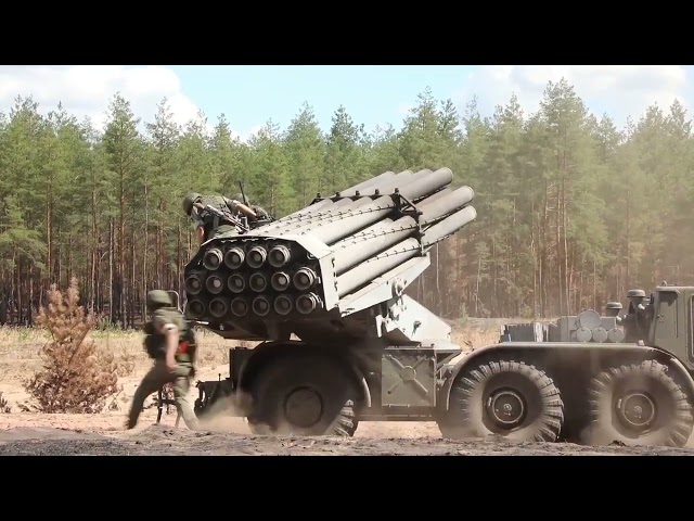 BM-27 Uragan⚔️ Combat work of the Russian Artillery❗