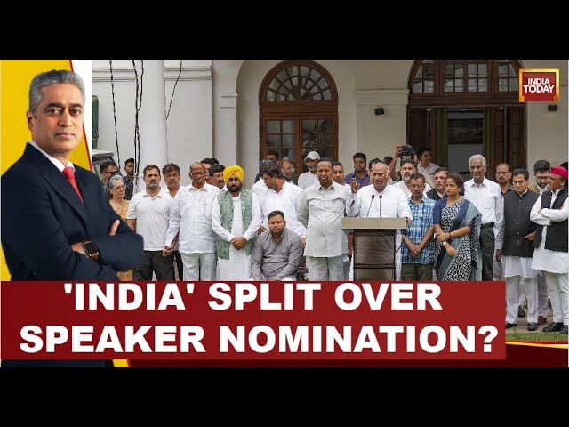 LIVE:Newstoday With Rajdeep Sardesai | NDA VS 'INDIA' For Speaker Throne | India Today Live