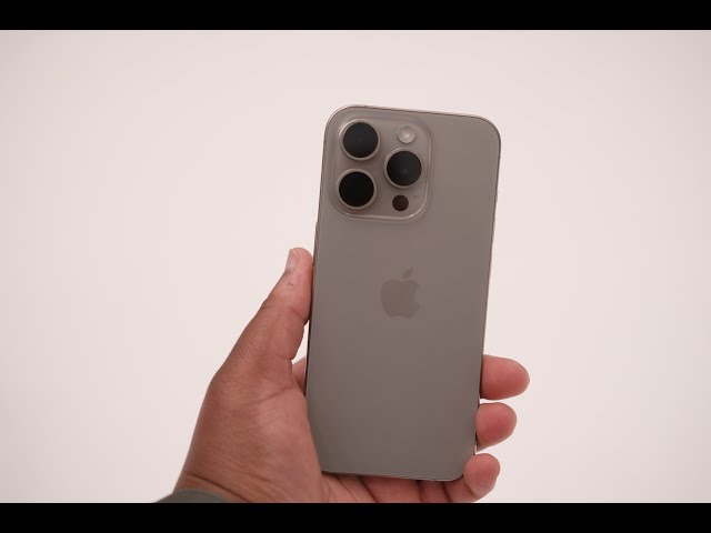 Apple iPhone 15 Pro unboxing - Natural Titanium