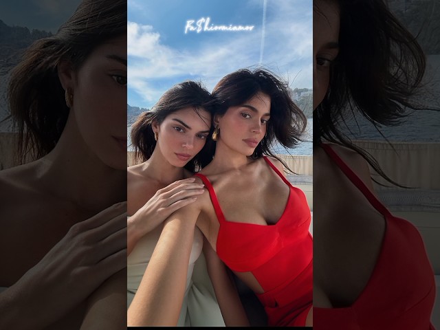 Kylie Jenner and Kendall Jenner having the most magical time in Mallorca🪷🏞️🛳️