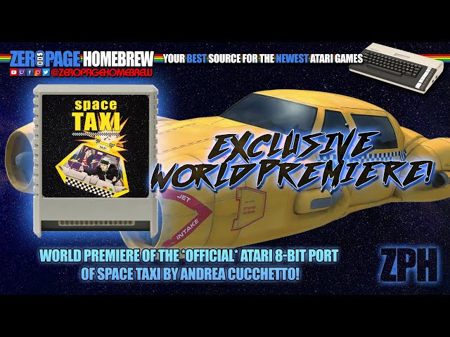 Exclusive World Premiere: Space Taxi for Atari 8-Bit!
