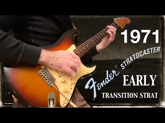 1971 Fender Stratocaster - one of the earliest 3-bolts!