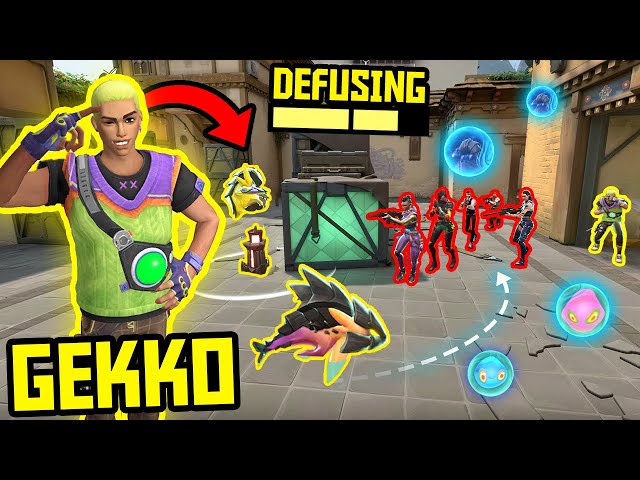 THE POWER OF GEKKO - Best Tricks & 200 IQ Outplays - VALORANT
