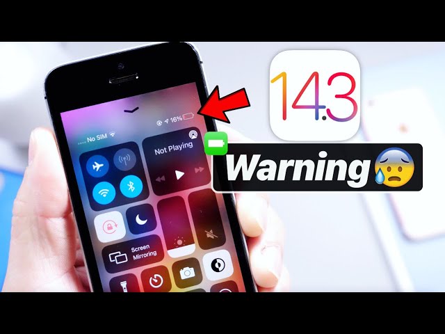 iOS 14.3 Warning ⛔️ iPhone SE - iPhone 6S & 6S Plus