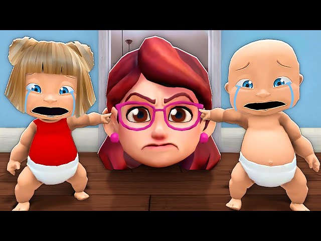 Baby & Girlfriend Escape Angry Mommy Head!