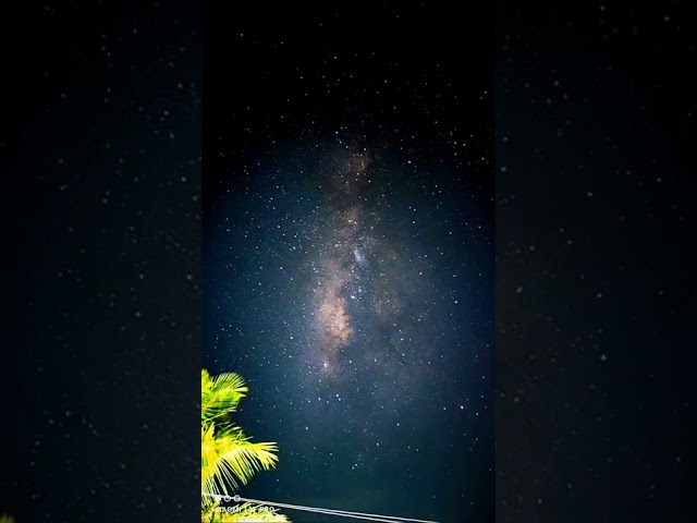 Milkyway moving video captured in phone | last night I left my phone in terrace