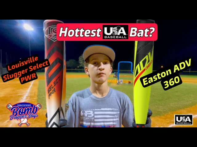 HOTTEST USA BAT? Easton ADV 360 vs Louisville Slugger Select PWR | USA Baseball Bat review